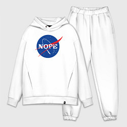 Мужской костюм оверсайз Nope NASA, цвет: белый