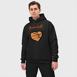Мужской костюм оверсайз Basket lover, цвет: черный — фото 2