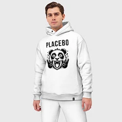 Мужской костюм оверсайз Placebo - rock panda, цвет: белый — фото 2