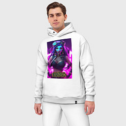 Мужской костюм оверсайз League of Legends Akali Kda, цвет: белый — фото 2