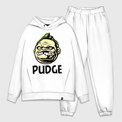 Мужской костюм оверсайз Pudge Face, цвет: белый