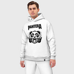 Мужской костюм оверсайз Pantera - rock panda, цвет: белый — фото 2