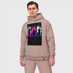 Мужской костюм оверсайз Семь смертных грехов Кинг, цвет: пыльно-розовый — фото 2