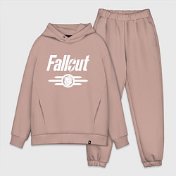 Мужской костюм оверсайз Fallout - vault 33, цвет: пыльно-розовый