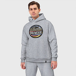 Мужской костюм оверсайз Чехия Прага, цвет: меланж — фото 2