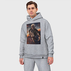 Мужской костюм оверсайз Магическая битва Сатору Годзё сильнейший, цвет: меланж — фото 2