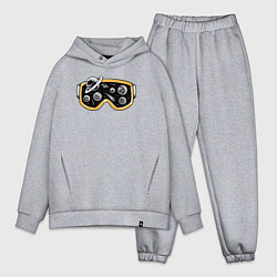 Мужской костюм оверсайз Космическая маска, цвет: меланж