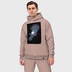 Мужской костюм оверсайз Магическая битва Сатору Годзё сильнейших маг, цвет: пыльно-розовый — фото 2