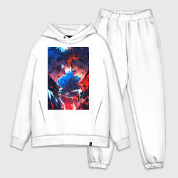 Мужской костюм оверсайз Магическая битва Сатору Годзё Сукуна Рёмэн, цвет: белый