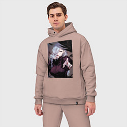 Мужской костюм оверсайз Магическая битва Мэй Мэй маг первого класса, цвет: пыльно-розовый — фото 2