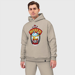 Мужской костюм оверсайз Duff beer with Homer, цвет: миндальный — фото 2