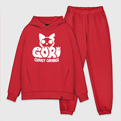 Мужской костюм оверсайз Goro cuddly carnage logo, цвет: красный