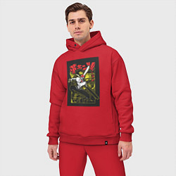 Мужской костюм оверсайз Человек-бензопила Денджи воплощение демона, цвет: красный — фото 2