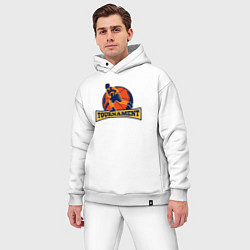 Мужской костюм оверсайз Турнир по баскету, цвет: белый — фото 2