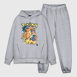 Мужской костюм оверсайз Покемоны все Pokemons