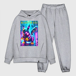 Мужской костюм оверсайз Ужасный Пикачу - ночной кошмар, цвет: меланж