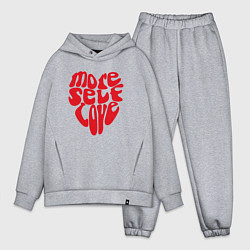 Мужской костюм оверсайз Red more self love
