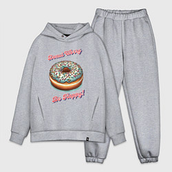 Мужской костюм оверсайз Пончик счастья, цвет: меланж