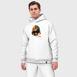 Мужской костюм оверсайз FD free durov, цвет: белый — фото 2