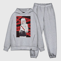 Мужской костюм оверсайз Человек-бензопила Пауэр стесняется