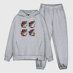 Мужской костюм оверсайз Бутхилл стикеры