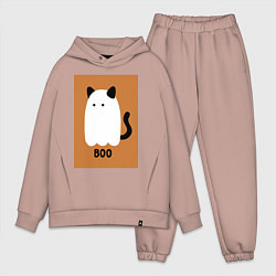 Мужской костюм оверсайз Котик-призрак на хэллоуин