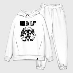 Мужской костюм оверсайз Green Day - rock dog, цвет: белый