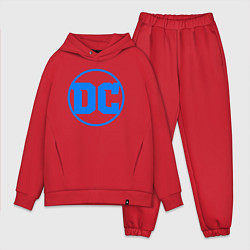 Мужской костюм оверсайз DC comics logo