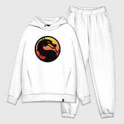 Мужской костюм оверсайз Mortal Kombat, цвет: белый