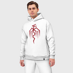 Мужской костюм оверсайз Symbol of the City of Chains - Dragon Age, цвет: белый — фото 2