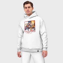 Мужской костюм оверсайз Гуйнайфэнь, цвет: белый — фото 2