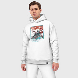 Мужской костюм оверсайз Дань Хэн, цвет: белый — фото 2