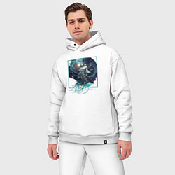 Мужской костюм оверсайз Дань Хэн: Пожиратель Луны, цвет: белый — фото 2