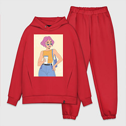 Мужской костюм оверсайз Капучино вайб