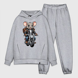 Мужской костюм оверсайз Biker mice, цвет: меланж