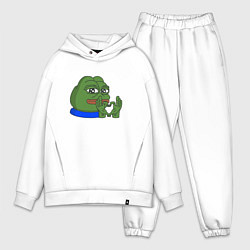 Мужской костюм оверсайз Пепе делает сердечко