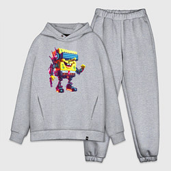 Мужской костюм оверсайз Sponge Bob - cyberpunk fantasy