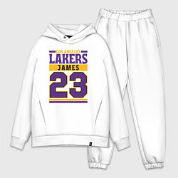 Мужской костюм оверсайз Lakers - James 23, цвет: белый