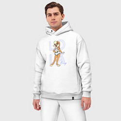 Мужской костюм оверсайз Лола Банни крольчиха Looney Tunes, цвет: белый — фото 2