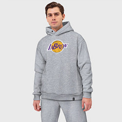Мужской костюм оверсайз LaBron Lakers, цвет: меланж — фото 2