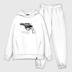 Мужской костюм оверсайз Andy Warhol revolver sketch