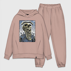 Мужской костюм оверсайз Metallica - playbill, цвет: пыльно-розовый