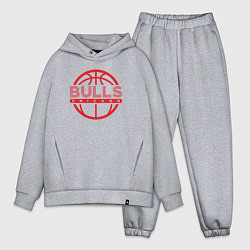 Мужской костюм оверсайз Chicago Bulls basketball, цвет: меланж