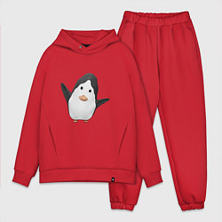 Мужской костюм оверсайз Cartoon penguin