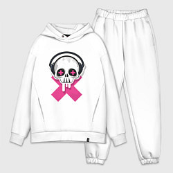 Мужской костюм оверсайз Череп в наушниках