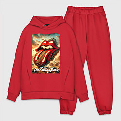 Мужской костюм оверсайз Rolling Stones - logo transformation