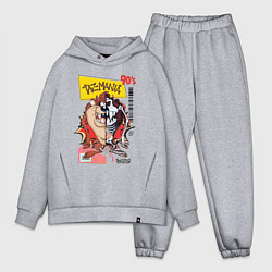 Мужской костюм оверсайз Taz mania - тасманский дьявол, цвет: меланж