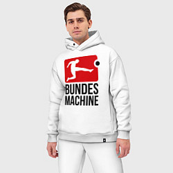 Мужской костюм оверсайз Bundes machine football, цвет: белый — фото 2