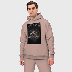 Мужской костюм оверсайз Quake champions Anarki, цвет: пыльно-розовый — фото 2