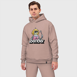 Мужской костюм оверсайз Gender Bender, цвет: пыльно-розовый — фото 2